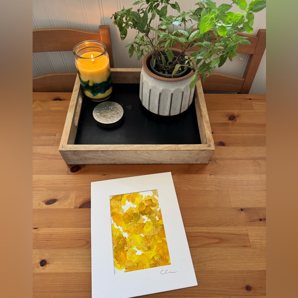New Original Signed Artwork Alcohol Ink on Paper